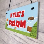 Personalised Gaming Sign Retro Gaming Gift Boys Bedroom Door