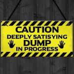 Funny Toilet Bathroom Warning Sign Novelty Bathroom Decor Gifts