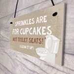 Beige Signs Plaques For Bathroom Toilet Loo Novelty Home Decor