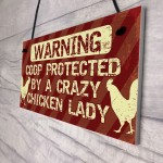 Beware Of The Chickens Sign Chicken Sign For The Garden Gate