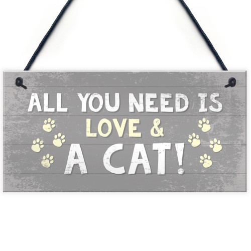 Cat Signs For Home Cat Door Sign Birthday Xmas Gift For Cat Love