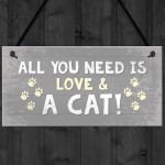 Cat Signs For Home Cat Door Sign Birthday Xmas Gift For Cat Love