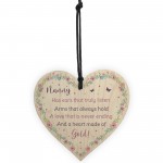 Nanny Gift For Birthday Christmas From Grandchildren Wood Heart