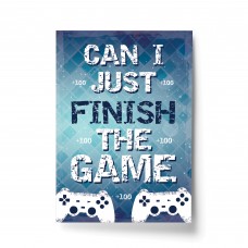 Blue Gaming Print Gift For Gamer Son Dad Boys Bedroom Wall Art