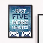 Boys Bedroom Wall Art Playstation Fan Gaming Print Framed Gift