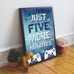 Boys Bedroom Wall Art Playstation Fan Gaming Print Framed Gift