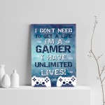 Gaming Print For Playstation Fan Gaming Sign For Boys Bedroom