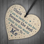 Best Uncle Gift Novelty Uncle Gift For Birthday Xmas Wood Heart 