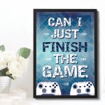 Gaming Print For Xbox Fan Hanging Gaming Sign Framed For Bedroom