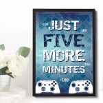 Boys Bedroom Sign Hanging Gaming Print Framed Gamer Gifts