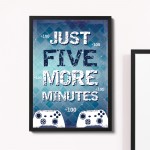 Boys Bedroom Sign Hanging Gaming Print Framed Gamer Gifts