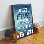 Boys Bedroom Sign Hanging Gaming Print Framed Gamer Gifts