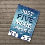 Boys Bedroom Sign Gaming Print Gamer Gift For ManCave Games Room