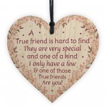True Friend Wooden Special Friendship Gift For Women Thank You