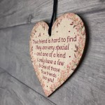 True Friend Wooden Special Friendship Gift For Women Thank You