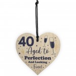 40th Birthday Gift For Him or Her Aged To Perfection 40th Card