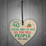 Funny 40th Birthday Gift For Friend Heart 40th Birthday Card