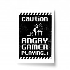 Retro Gaming Sign Gaming Print Angry Gamer Funny Gamer Gift