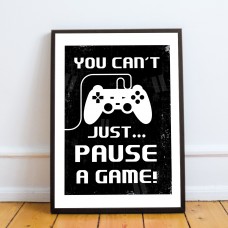 Retro Gaming Print Funny Gamer Gift Boys Bedroom Decor Gift