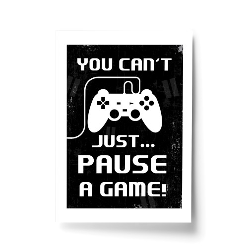 Retro Gaming Print Funny Gamer Gift Boys Bedroom Decor Gift