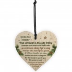 Christmas Wooden Heart Tree Bauble Decoration Xmas Memorial Gift