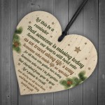 Christmas Wooden Heart Tree Bauble Decoration Xmas Memorial Gift