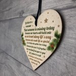 Christmas Wooden Heart Tree Bauble Decoration Xmas Memorial Gift