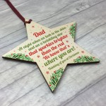 Christmas Star Tree Bauble Decoration Xmas Memorial Gift For Dad