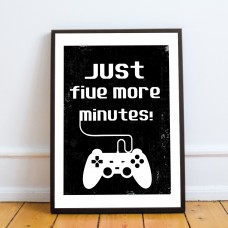 Retro Gaming Sign For Boys Bedroom Man Cave Games Room Framed