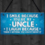 Funny Uncle Gift Plaque Novelty Uncle Birthday Christmas Gift 