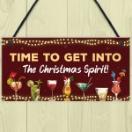 Christmas Sign For Home Bar Man Cave Bar Sign Alcohol Beer Gin 