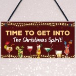 Christmas Sign For Home Bar Man Cave Bar Sign Alcohol Beer Gin 