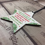 Christmas Star Tree Bauble Decoration Xmas Memorial Grandad Gift