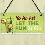 Funny Christmas Sign For Bar Man Cave Bar Sign Gin Gift Keepsake