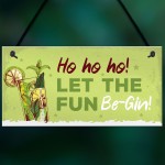 Funny Christmas Sign For Bar Man Cave Bar Sign Gin Gift Keepsake