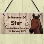 Pet Memorial Plaque Personalised In Memory Plaque Stable Sign