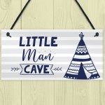 Little Man Cave Sign For Boys Bedroom Bedroom Wall Art Door Sign