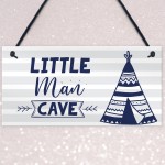 Little Man Cave Sign For Boys Bedroom Bedroom Wall Art Door Sign