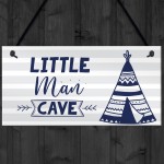 Little Man Cave Sign For Boys Bedroom Bedroom Wall Art Door Sign
