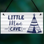 Little Man Cave Sign For Boys Bedroom Bedroom Wall Art Door Sign