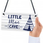 Little Man Cave Sign For Boys Bedroom Bedroom Wall Art Door Sign