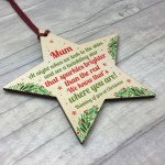 Christmas Star Tree Bauble Decoration Xmas Memorial Gift For Mum
