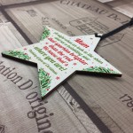 Christmas Star Tree Bauble Decoration Xmas Memorial Gift For Mum