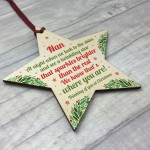 Christmas Star Tree Bauble Decoration Xmas Memorial Gift For Nan