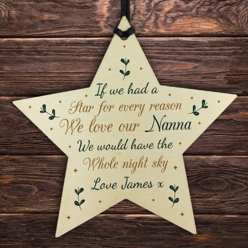 Personalised Nanna Birthday Xmas Gifts Nanna Gift Love Sign