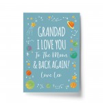 Personalised Grandad Birthday Xmas Gift From Granchildren Print