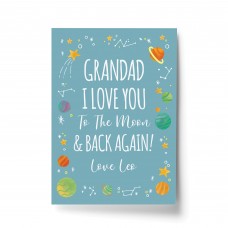 Personalised Grandad Birthday Xmas Gift From Granchildren Print