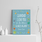 Personalised Grandad Birthday Xmas Gift From Granchildren Print