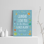 Personalised Grandad Birthday Xmas Gift From Granchildren Print