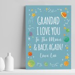 Personalised Grandad Birthday Xmas Gift From Granchildren Print